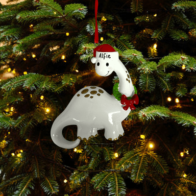 Brachiosaurus Dinosaur Personalised Christmas Decoration