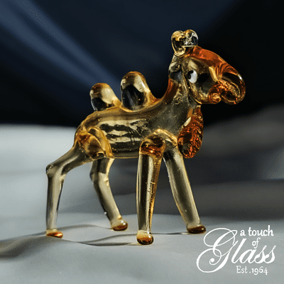 Camel Glass Figurine