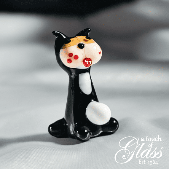 Cat Glass Figurine