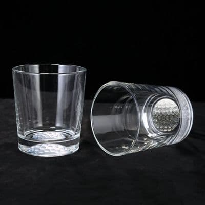 Clear Golf Base Whisky Tumbler