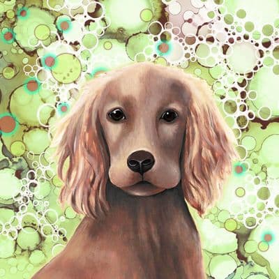 Cocker Spaniel Ceramic Coaster By Jo Crafts