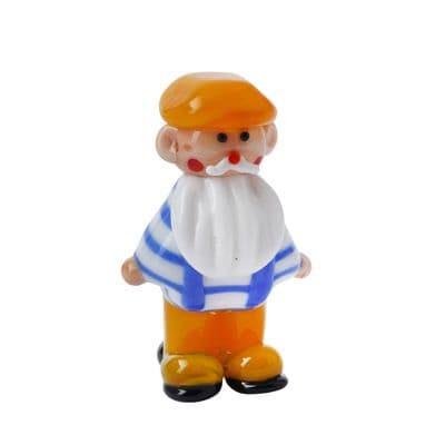 Cornish Fisherman Glass Figurine