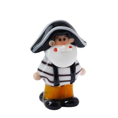 Cornish Pirate Glass Figurine