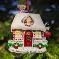 Cottage Personalised Christmas Decoration