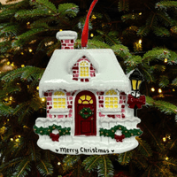 Cottage Personalised Christmas Decoration