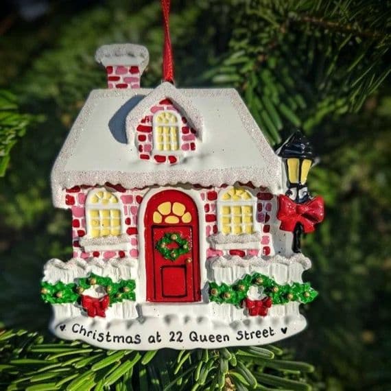 Cottage Personalised Christmas Decoration