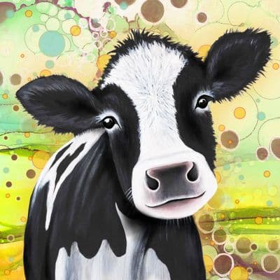 Cow Ceramic Coaster By Jo Crafts