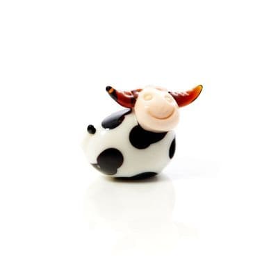 Cow Mini Glass Figurine