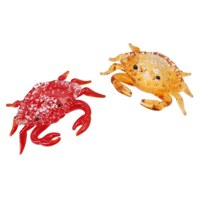 Crab Glass Figurine