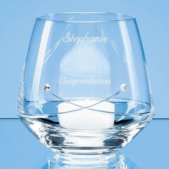 Diamante Kiss Cut Tealight Holder