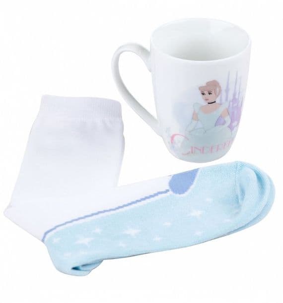 Disney Princess Cinderella Glass Slipper Mug & Socks Set