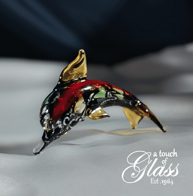 Dolphin Glass Figurine