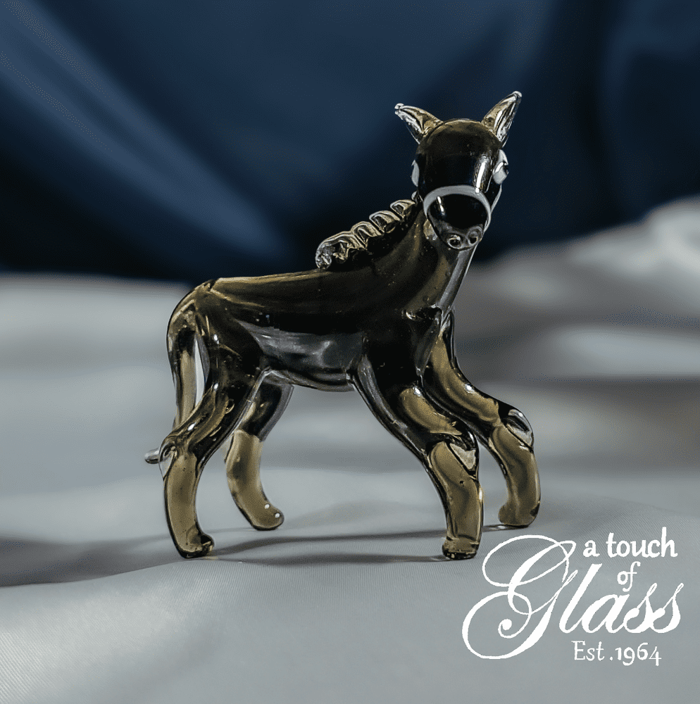 Donkey Glass Figurine