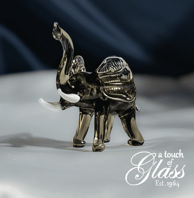 Elephant Glass Figurine