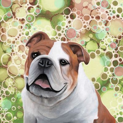 English Bulldog Ceramic Coaster By Jo Crafts