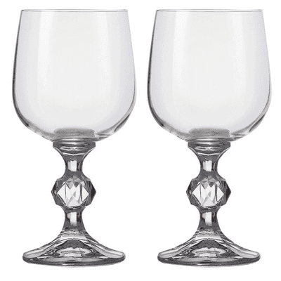 Engraved Pair of 340ml Claudia Goblets
