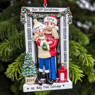 Farm House Couple Personalised Decoration