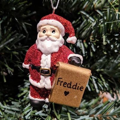 Father Christmas Personalised Tree Decoration