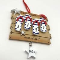 Flip Flops 4 - Personalised Hanging Decoration
