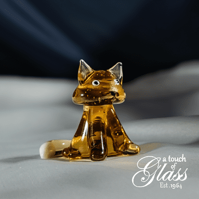 Fox Glass Figurine
