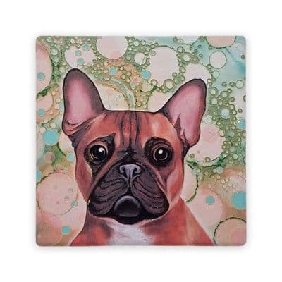 French Bulldog Ceramic Coaster By Jo Crafts