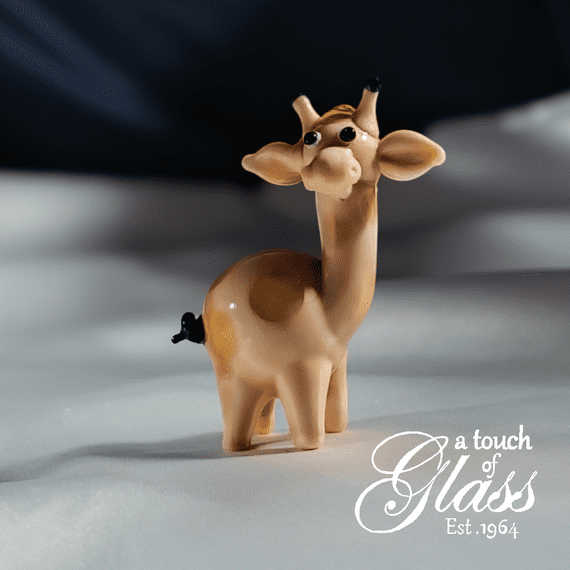 Giraffe Glass Figurine