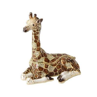 Giraffe Sitting Treasured Trinket Box