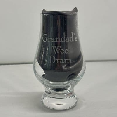 Grandad's Wee Dram Engraved Glass