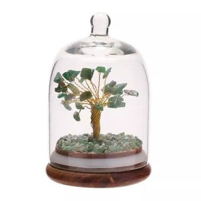 Green Aventurine Gemstone Dome Tree - Serenity