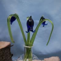 Handmade Glass Flowers - Bluebell