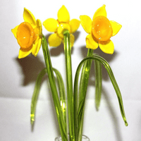 Handmade Glass Flowers - Daffodil