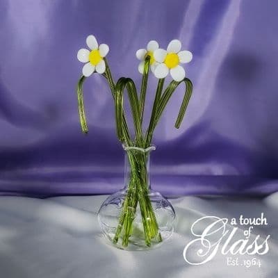 Handmade Glass Flowers - Daisy