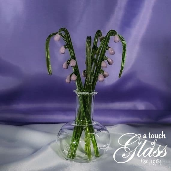 Handmade Glass Flowers - Lavender