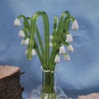 Handmade Glass Flowers - Lily of the Valley