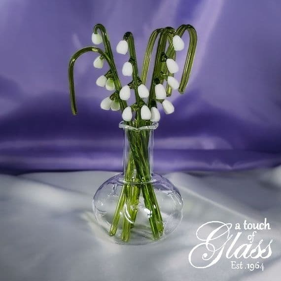 Handmade Glass Flowers - Lily of the Valley