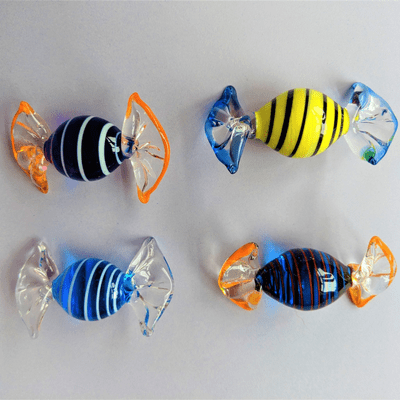 Handmade Glass Sweets - 4 Assorted