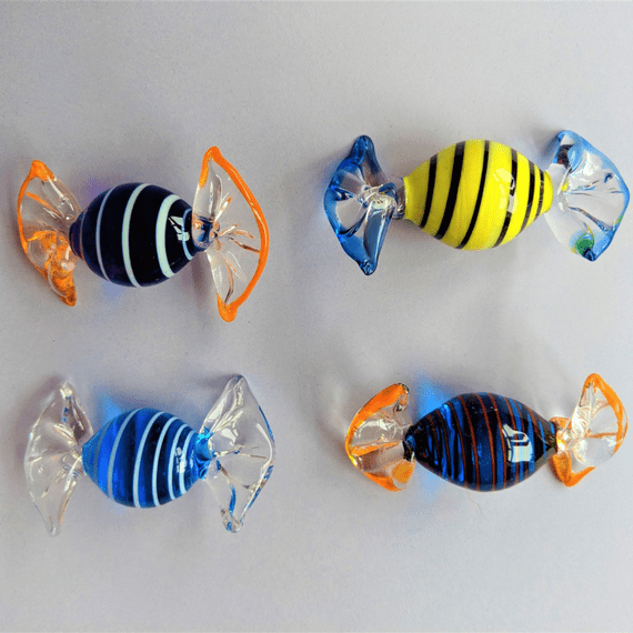 Glass Sweets | Assorted Pack of 4 | Handmade