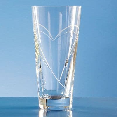 Heart Cut Conical Vase 20cm