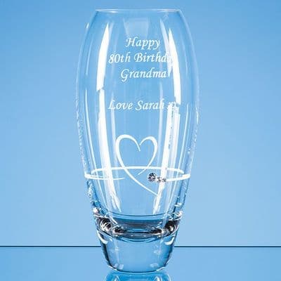 Heart Cut Petit Vase 18cm