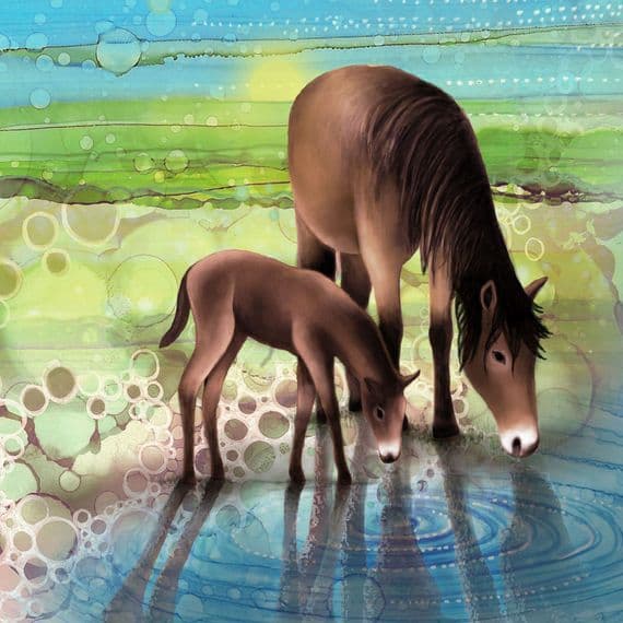 Horse Ceramic Coaster By Jo Crafts