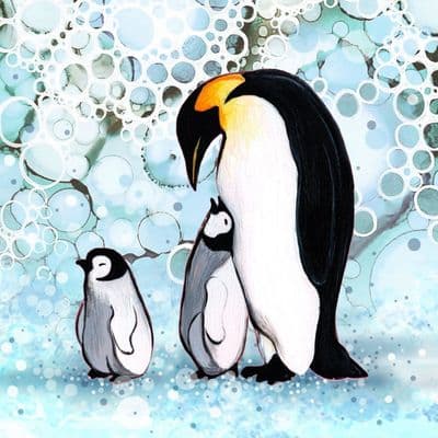 Iced To Meet You Penguin Ceramic Coaster By Jo Crafts
