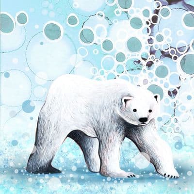 Iced To Meet You Polar Bear Ceramic Coaster By Jo Crafts