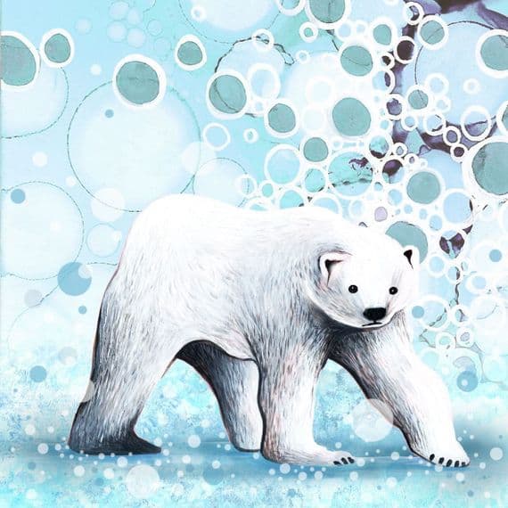 Iced To Meet You Polar Bear Ceramic Coaster By Jo Crafts