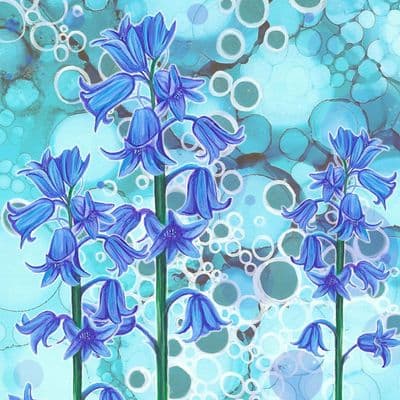In Bloom Bluebells Ceramic Coaster By Jo Crafts