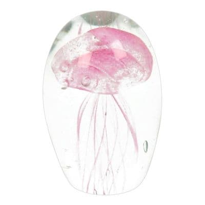 Jellyfish (Pink) Glass Ornament Objets d'Art