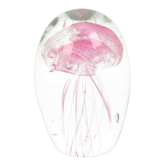 Pink Jellyfish Glass Ornament - Objets d'Art by SOPHIA® - Collectible Gifts