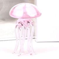 Pink Jellyfish Miniature Glass Ornament - Objets d'Art by SOPHIA® - Collectible Gifts