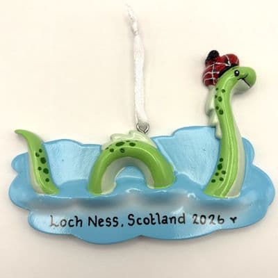 Loch Ness Monster  - Personalised Hanging Decoration