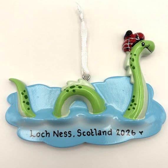 Loch Ness Monster  - Personalised Hanging Decoration