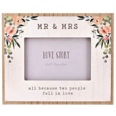 Love Story Mr & Mrs Photo Frame 6